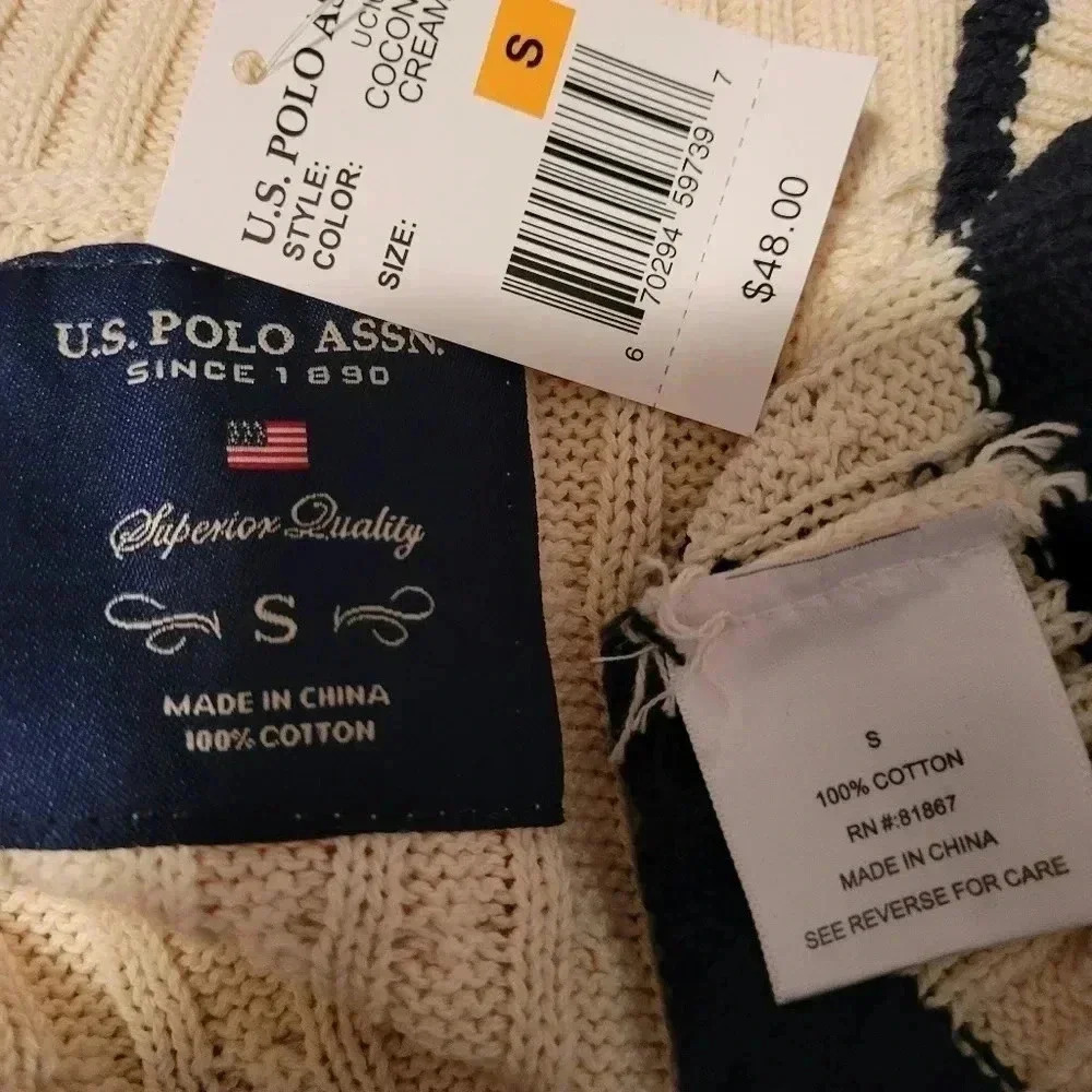U.S. POLO ASSN. SWEATER S NWT - Picture 4 of 4